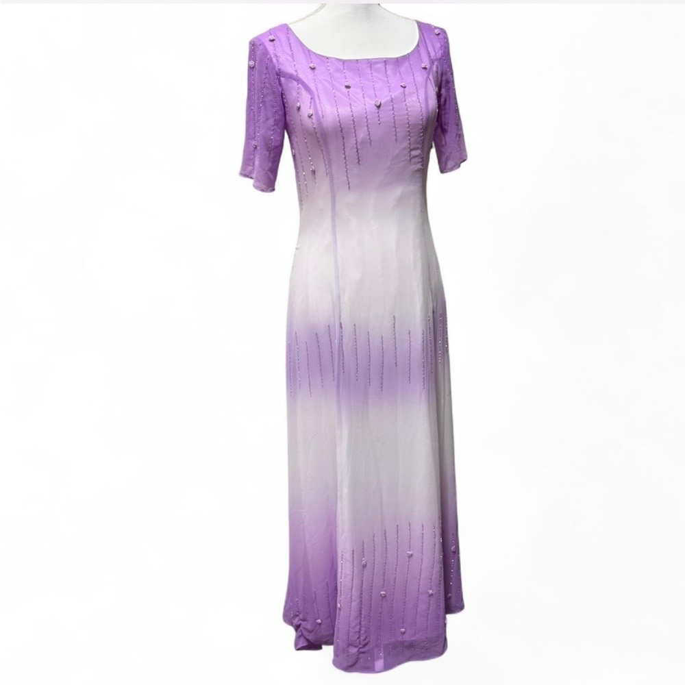 Elegant Purple Ombre Dress